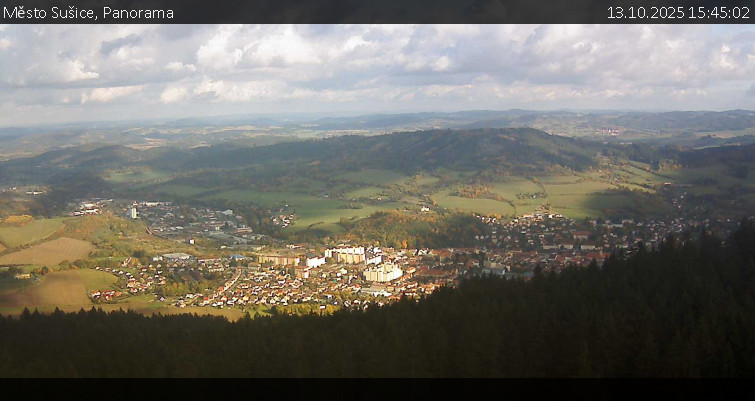 Město Sušice - Panorama - 13.10.2025 v 15:45 Město Sušice - Panorama - 13.10.2025 v 15:45