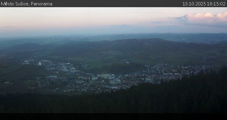 Město Sušice - Panorama - 13.10.2025 v 18:15 Město Sušice - Panorama - 13.10.2025 v 18:15