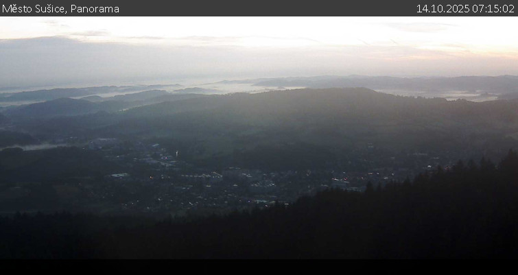 Město Sušice - Panorama - 14.10.2025 v 07:15 Město Sušice - Panorama - 14.10.2025 v 07:15