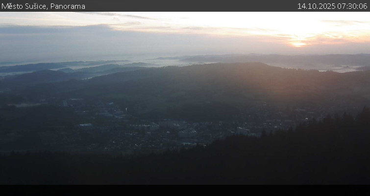 Město Sušice - Panorama - 14.10.2025 v 07:30 Město Sušice - Panorama - 14.10.2025 v 07:30