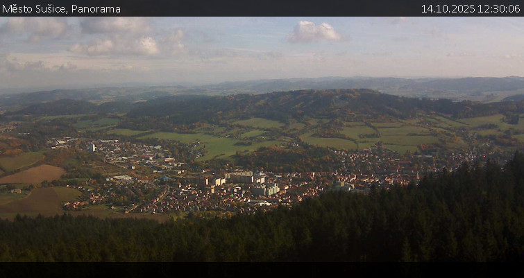 Město Sušice - Panorama - 14.10.2025 v 12:30 Město Sušice - Panorama - 14.10.2025 v 12:30
