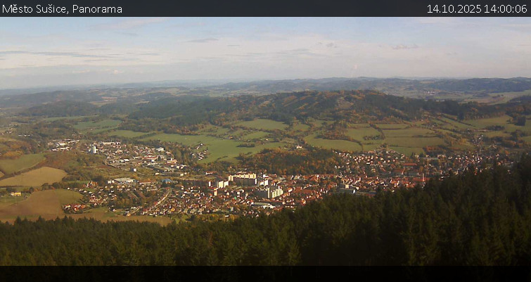Město Sušice - Panorama - 14.10.2025 v 14:00 Město Sušice - Panorama - 14.10.2025 v 14:00