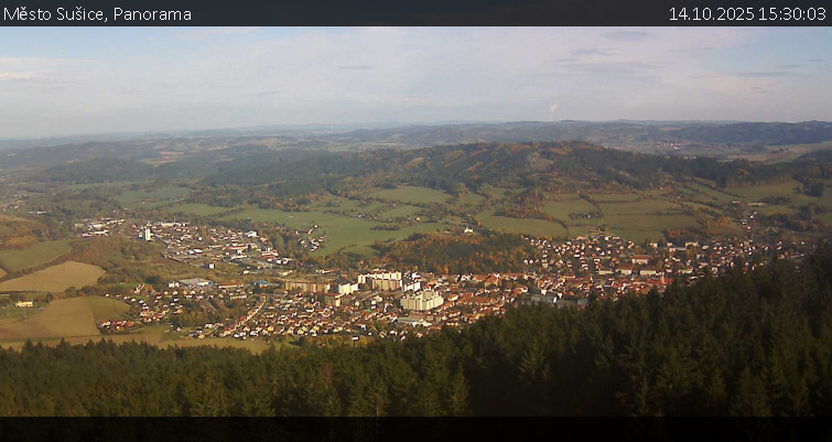Město Sušice - Panorama - 14.10.2025 v 15:30 Město Sušice - Panorama - 14.10.2025 v 15:30