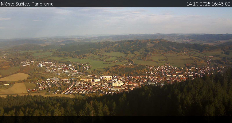 Město Sušice - Panorama - 14.10.2025 v 16:45 Město Sušice - Panorama - 14.10.2025 v 16:45