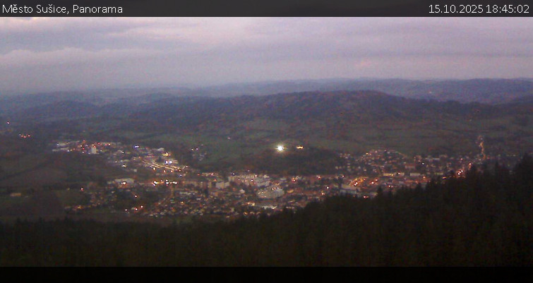 Město Sušice - Panorama - 15.10.2025 v 18:45 Město Sušice - Panorama - 15.10.2025 v 18:45