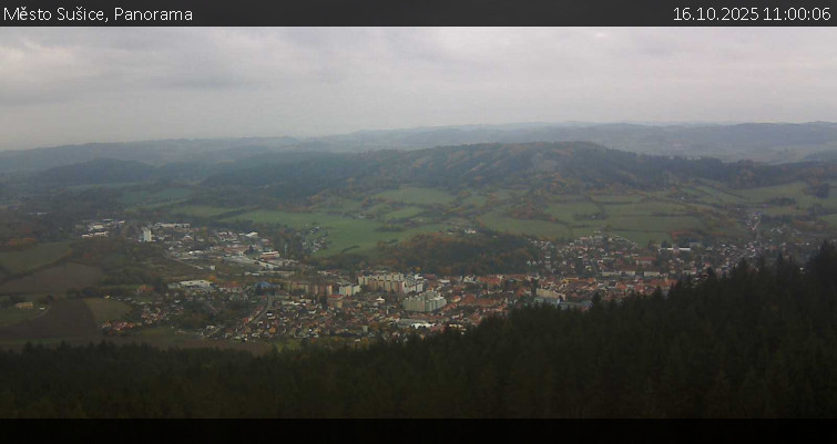 Město Sušice - Panorama - 16.10.2025 v 11:00 Město Sušice - Panorama - 16.10.2025 v 11:00