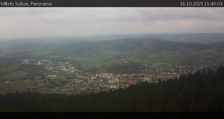 Město Sušice - Panorama - 16.10.2025 v 15:45 Město Sušice - Panorama - 16.10.2025 v 15:45