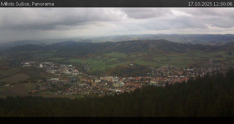 Město Sušice - Panorama - 17.10.2025 v 12:30 Město Sušice - Panorama - 17.10.2025 v 12:30