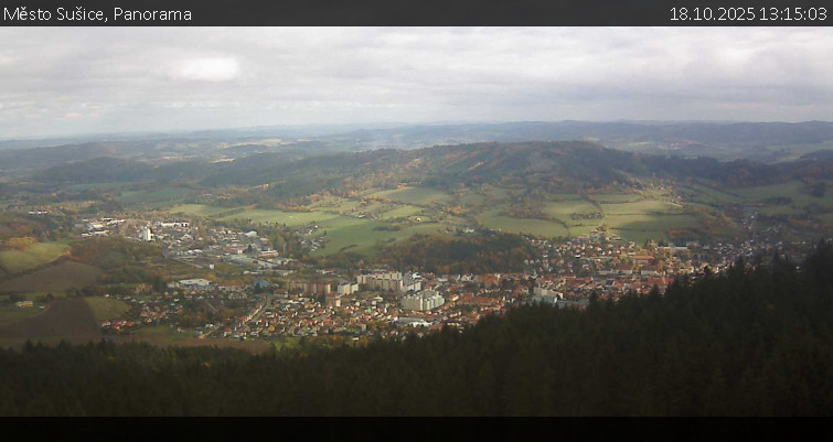 Město Sušice - Panorama - 18.10.2025 v 13:15 Město Sušice - Panorama - 18.10.2025 v 13:15
