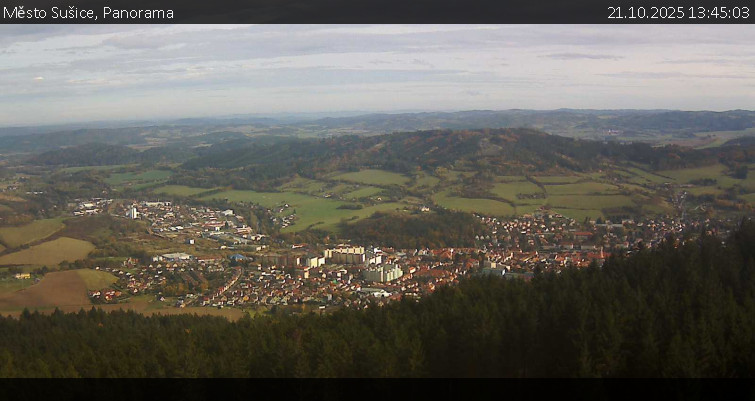 Město Sušice - Panorama - 21.10.2025 v 13:45 Město Sušice - Panorama - 21.10.2025 v 13:45
