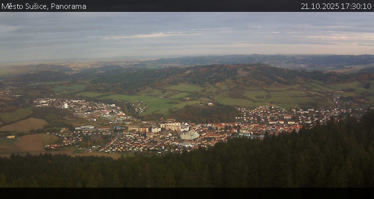 Město Sušice - Panorama - 21.10.2025 v 17:30 Město Sušice - Panorama - 21.10.2025 v 17:30