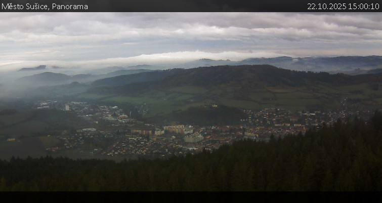 Město Sušice - Panorama - 22.10.2025 v 15:00 Město Sušice - Panorama - 22.10.2025 v 15:00