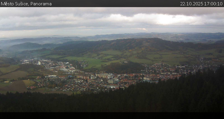 Město Sušice - Panorama - 22.10.2025 v 17:00 Město Sušice - Panorama - 22.10.2025 v 17:00