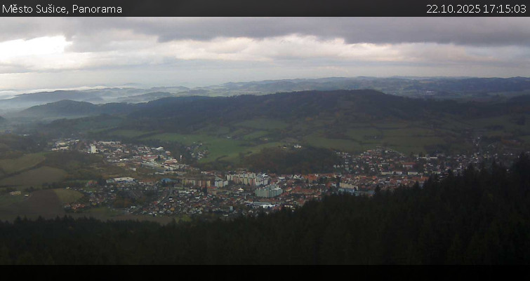 Město Sušice - Panorama - 22.10.2025 v 17:15 Město Sušice - Panorama - 22.10.2025 v 17:15