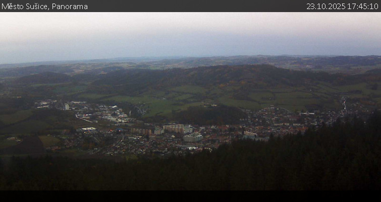 Město Sušice - Panorama - 23.10.2025 v 17:45 Město Sušice - Panorama - 23.10.2025 v 17:45