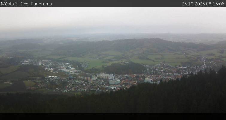 Město Sušice - Panorama - 25.10.2025 v 08:15 Město Sušice - Panorama - 25.10.2025 v 08:15