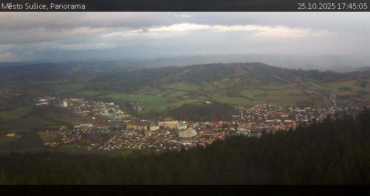Město Sušice - Panorama - 25.10.2025 v 17:45 Město Sušice - Panorama - 25.10.2025 v 17:45
