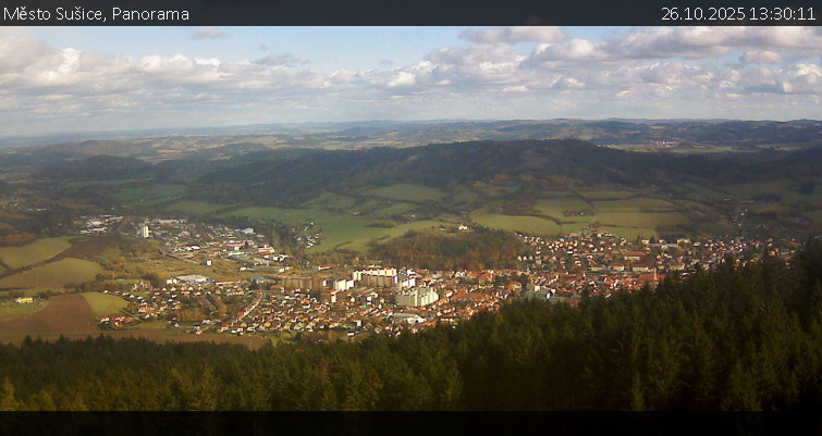 Město Sušice - Panorama - 26.10.2025 v 13:30 Město Sušice - Panorama - 26.10.2025 v 13:30
