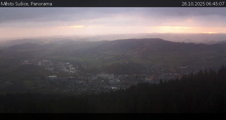 Město Sušice - Panorama - 28.10.2025 v 06:45 Město Sušice - Panorama - 28.10.2025 v 06:45