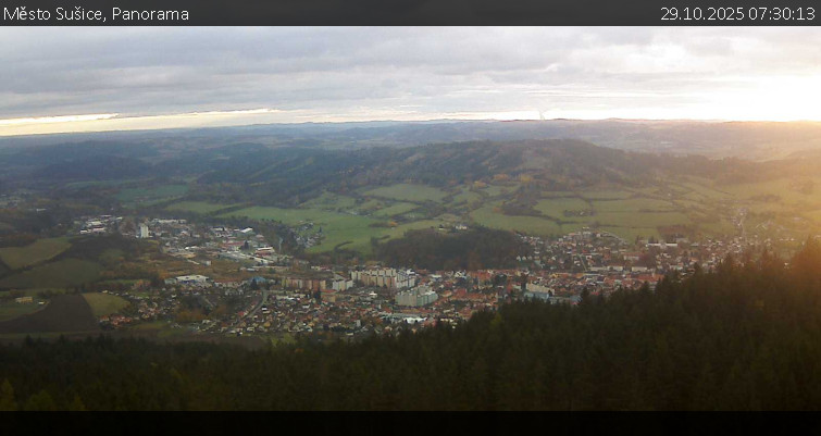 Město Sušice - Panorama - 29.10.2025 v 07:30 Město Sušice - Panorama - 29.10.2025 v 07:30