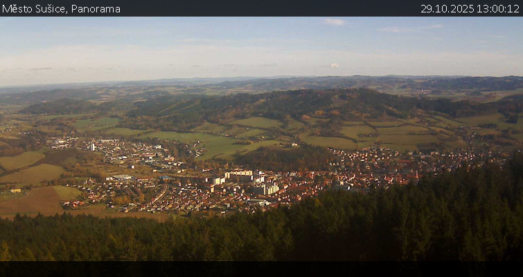 Město Sušice - Panorama - 29.10.2025 v 13:00 Město Sušice - Panorama - 29.10.2025 v 13:00
