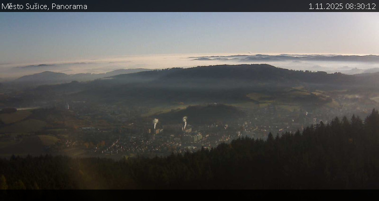 Město Sušice - Panorama - 1.11.2025 v 08:30 Město Sušice - Panorama - 1.11.2025 v 08:30