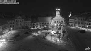 Město Police nad Metují - Masarykovo náměstí - 5.1.2026 v 05:00 Město Police nad Metují - Masarykovo náměstí - 5.1.2026 v 05:00