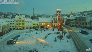 Město Police nad Metují - Masarykovo náměstí - 5.1.2026 v 07:30 Město Police nad Metují - Masarykovo náměstí - 5.1.2026 v 07:30