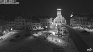 Město Police nad Metují - Masarykovo náměstí - 5.1.2026 v 23:30 Město Police nad Metují - Masarykovo náměstí - 5.1.2026 v 23:30