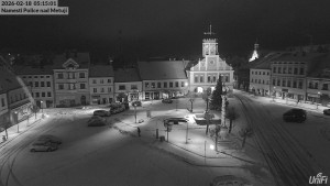 Město Police nad Metují - Masarykovo náměstí - 18.2.2026 v 05:15 Město Police nad Metují - Masarykovo náměstí - 18.2.2026 v 05:15