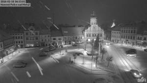 Město Police nad Metují - Masarykovo náměstí - 18.2.2026 v 06:15 Město Police nad Metují - Masarykovo náměstí - 18.2.2026 v 06:15