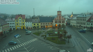 Město Police nad Metují - Masarykovo náměstí - 16.3.2026 v 06:15 Město Police nad Metují - Masarykovo náměstí - 16.3.2026 v 06:15