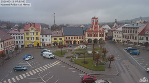 Město Police nad Metují - Masarykovo náměstí - 16.3.2026 v 07:15 Město Police nad Metují - Masarykovo náměstí - 16.3.2026 v 07:15