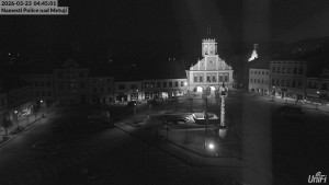 Město Police nad Metují - Masarykovo náměstí - 23.3.2026 v 04:45 Město Police nad Metují - Masarykovo náměstí - 23.3.2026 v 04:45