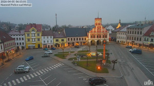 Město Police nad Metují - Masarykovo náměstí - 5.4.2026 v 06:15 Město Police nad Metují - Masarykovo náměstí - 5.4.2026 v 06:15
