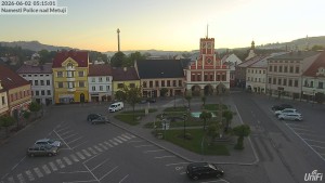Město Police nad Metují - Masarykovo náměstí - 2.6.2026 v 05:15 Město Police nad Metují - Masarykovo náměstí - 2.6.2026 v 05:15