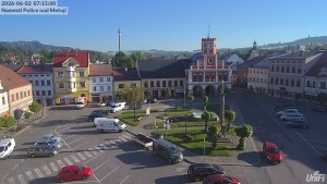 Město Police nad Metují - Masarykovo náměstí - 2.6.2026 v 07:15 Město Police nad Metují - Masarykovo náměstí - 2.6.2026 v 07:15