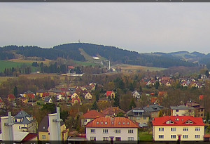Nové Město na Moravě - Panorama severozápad - 12.4.2026 v 07:01 Nové Město na Moravě - Panorama severozápad - 12.4.2026 v 07:01