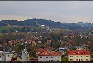 Nové Město na Moravě - Panorama severozápad - 12.4.2026 v 08:01 Nové Město na Moravě - Panorama severozápad - 12.4.2026 v 08:01