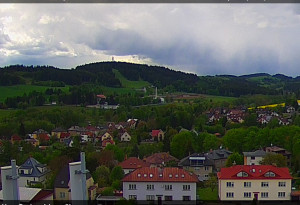 Nové Město na Moravě - Panorama severozápad - 12.5.2026 v 17:15 Nové Město na Moravě - Panorama severozápad - 12.5.2026 v 17:15