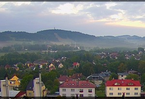 Nové Město na Moravě - Northwest panorama - 15.9.2026 v 06:45 Nové Město na Moravě - Northwest panorama - 15.9.2026 v 06:45