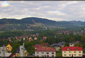 Nové Město na Moravě - Northwest panorama - 15.9.2026 v 07:45 Nové Město na Moravě - Northwest panorama - 15.9.2026 v 07:45