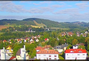 Nové Město na Moravě - Northwest panorama - 15.9.2026 v 08:45 Nové Město na Moravě - Northwest panorama - 15.9.2026 v 08:45