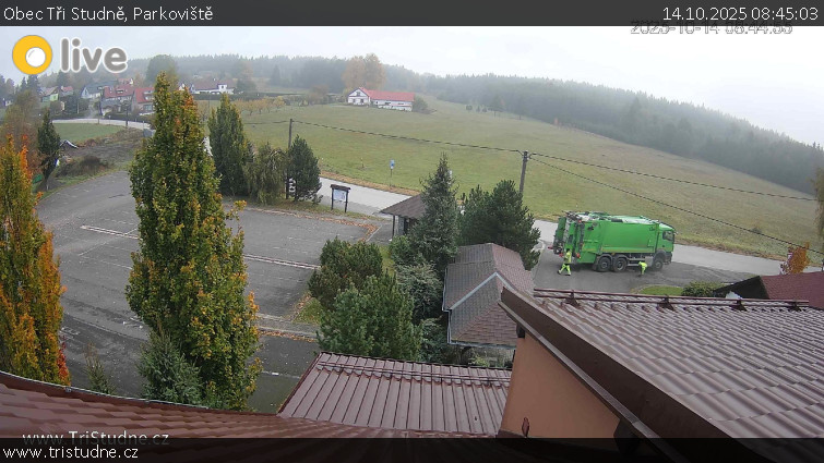 Obec Tři Studně - Parkoviště - 14.10.2025 v 08:45 Obec Tři Studně - Parkoviště - 14.10.2025 v 08:45