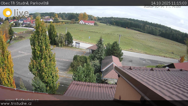 Obec Tři Studně - Parkoviště - 14.10.2025 v 11:15 Obec Tři Studně - Parkoviště - 14.10.2025 v 11:15