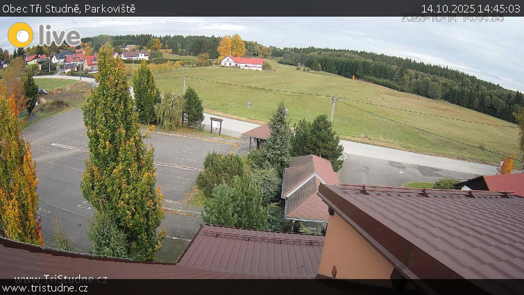 Obec Tři Studně - Parkoviště - 14.10.2025 v 14:45 Obec Tři Studně - Parkoviště - 14.10.2025 v 14:45