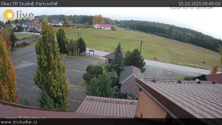 Obec Tři Studně - Parkoviště - 15.10.2025 v 08:45 Obec Tři Studně - Parkoviště - 15.10.2025 v 08:45