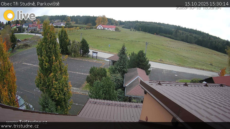Obec Tři Studně - Parkoviště - 15.10.2025 v 15:30 Obec Tři Studně - Parkoviště - 15.10.2025 v 15:30