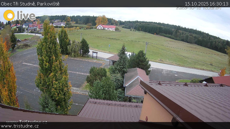 Obec Tři Studně - Parkoviště - 15.10.2025 v 16:30 Obec Tři Studně - Parkoviště - 15.10.2025 v 16:30