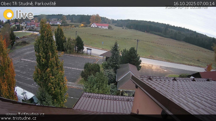Obec Tři Studně - Parkoviště - 16.10.2025 v 07:00 Obec Tři Studně - Parkoviště - 16.10.2025 v 07:00